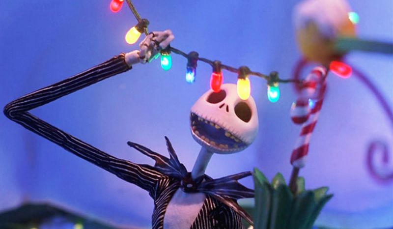 Jack Skellington from A Nightmare Before Christmas, one of the best Disney Christmas movies
