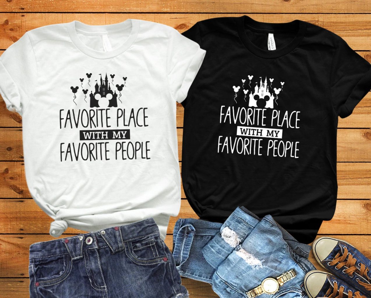 disney couple shirts favorite place favorite people