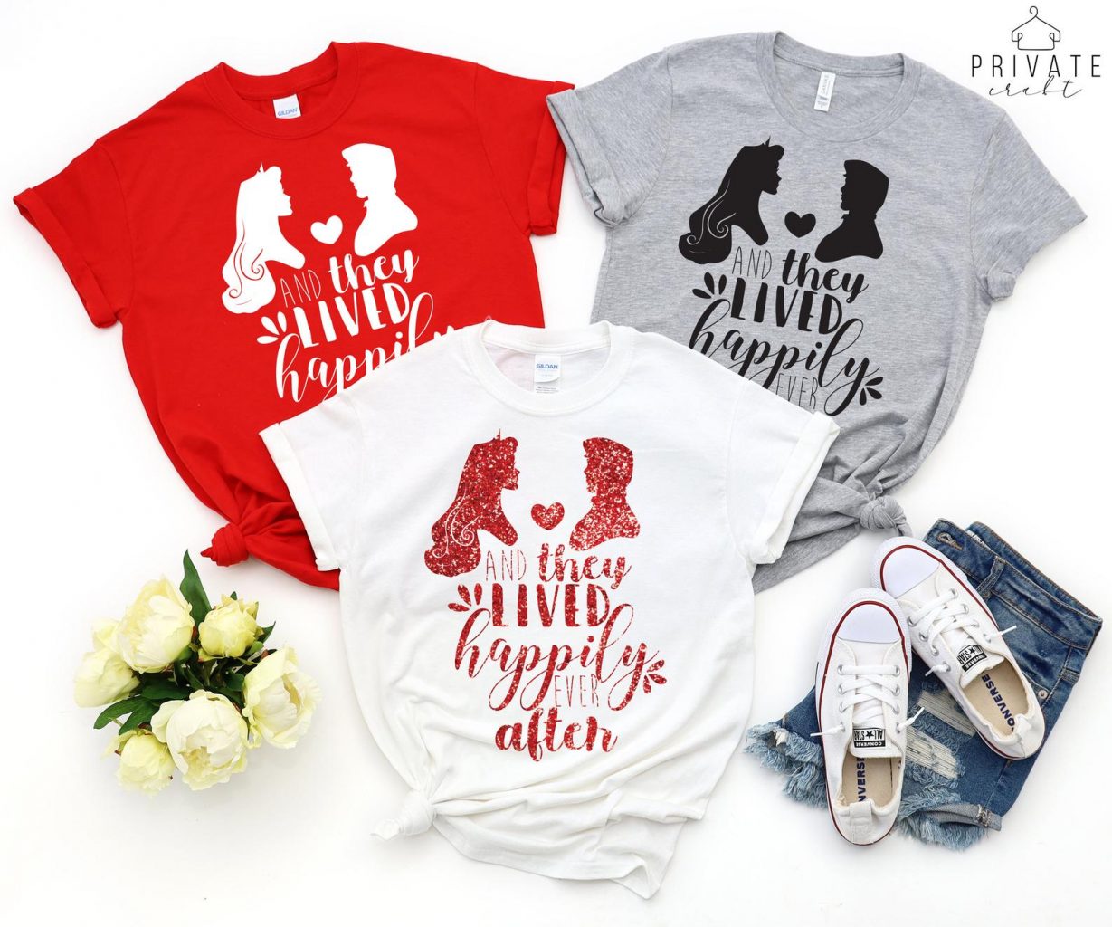disney couple shirts happily ever after sleeping beauty Prince Charming