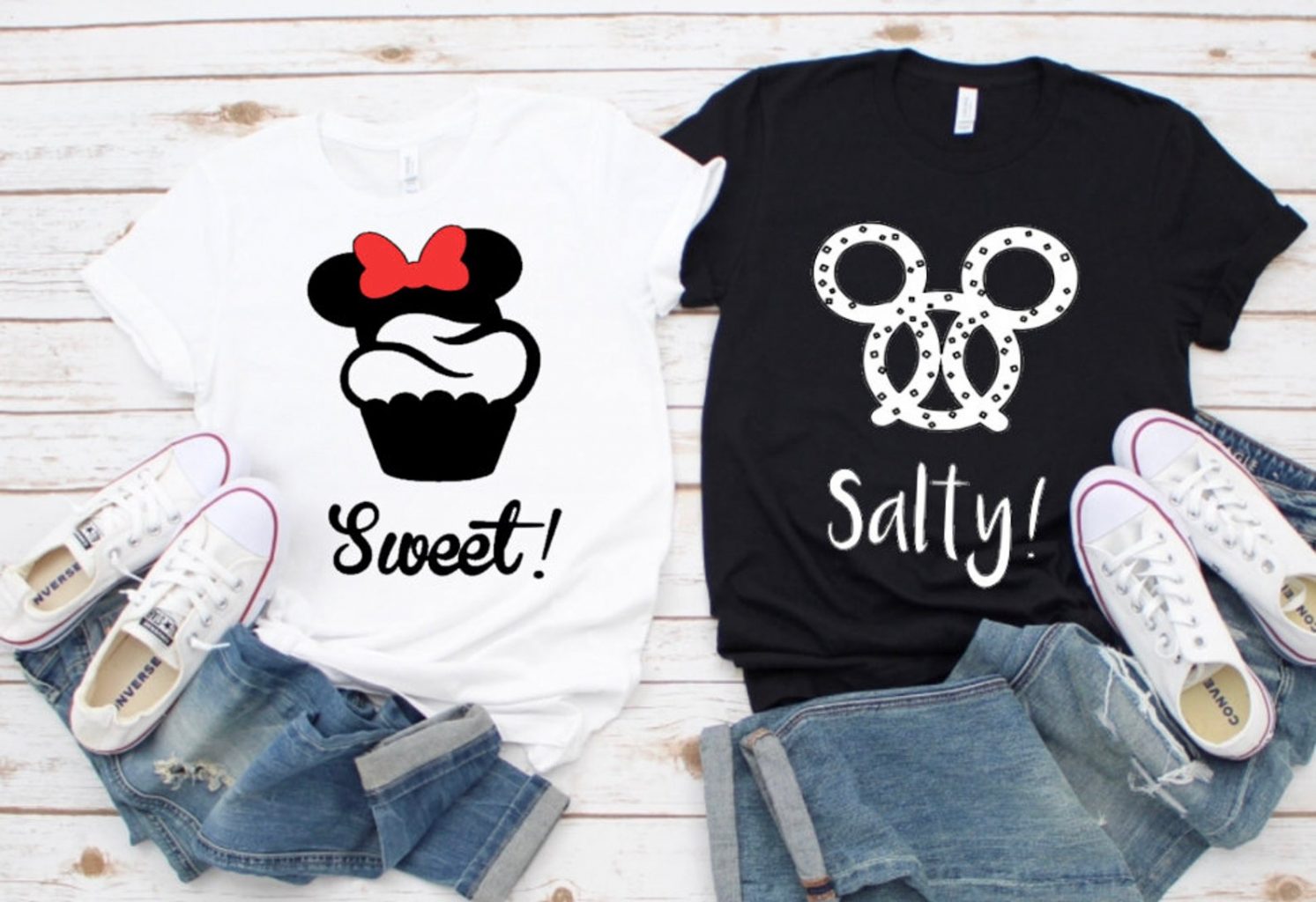 disney character couples shirts