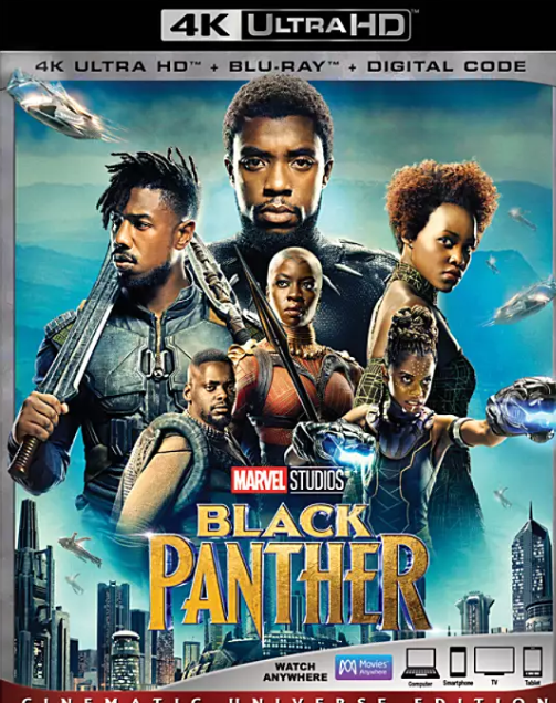 black panther 4k ultra hd movie cover