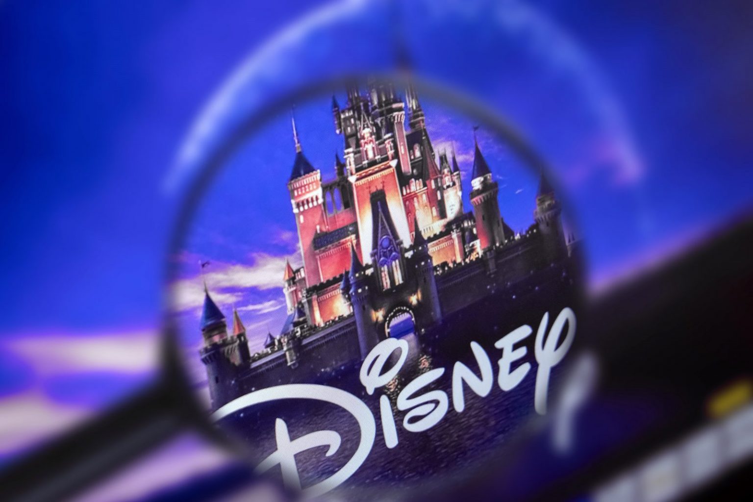 Disney castle at the beginning of Disney films