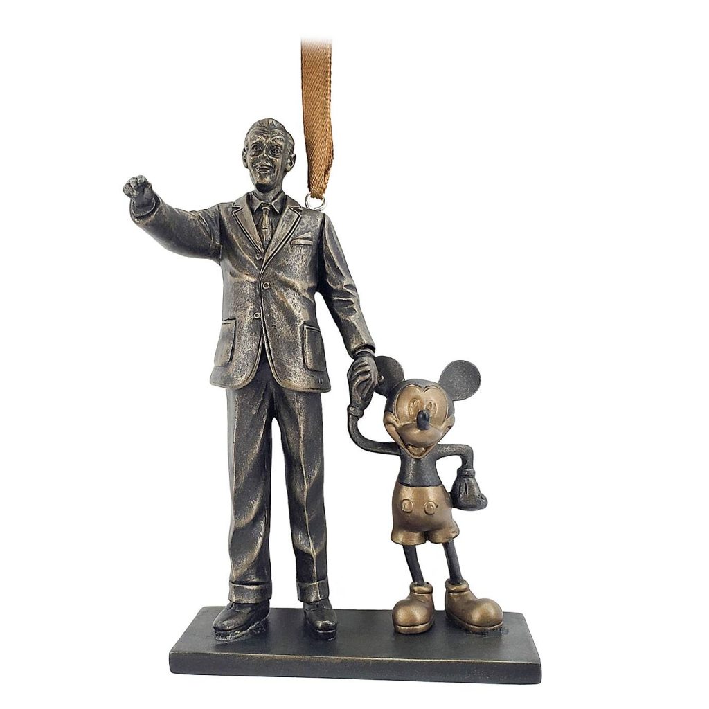 Disney ornaments Walt and mickey replica statue from Disney's Magic Kingdom
