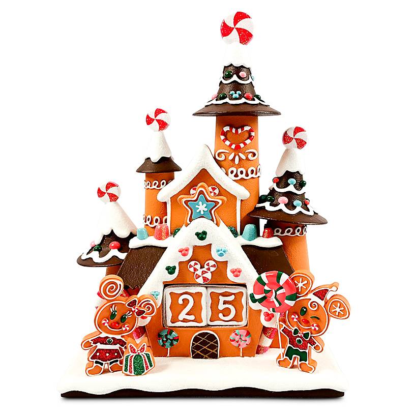 a gingerbread themed castle with removable blocks that can countdown the days until Christmas