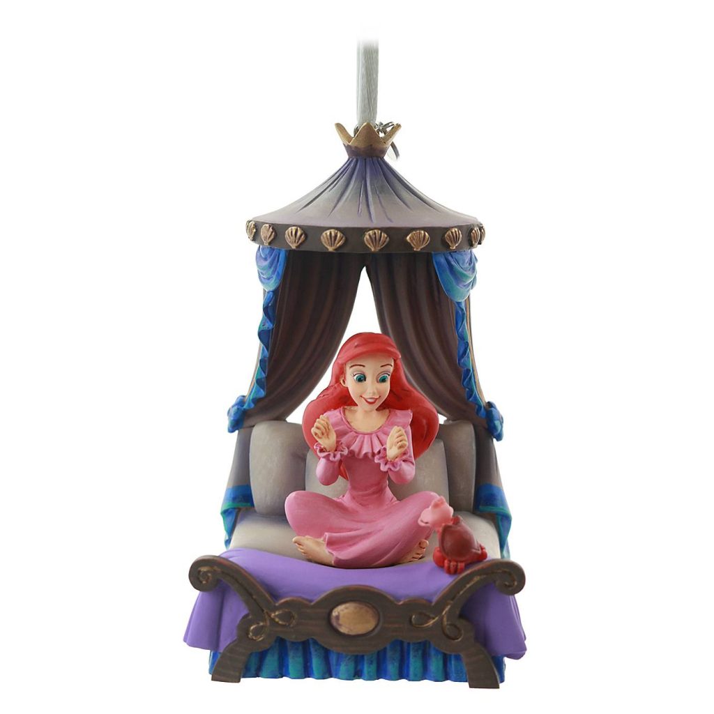 Disney ornament Ariel in the castle bed as a human