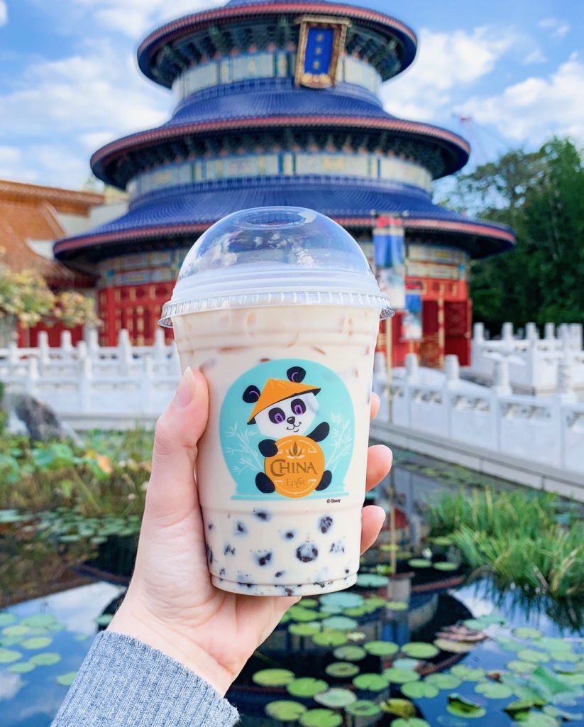 Disney Mobile Ordering bubble tea in china at Epcot