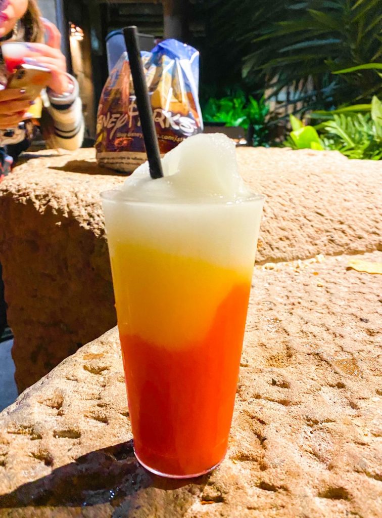 Disney Mobile Ordering red and yellow slushy
