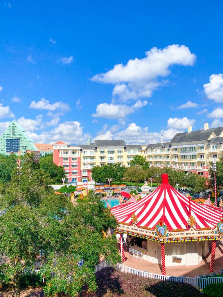 boardwalk inn aerial view