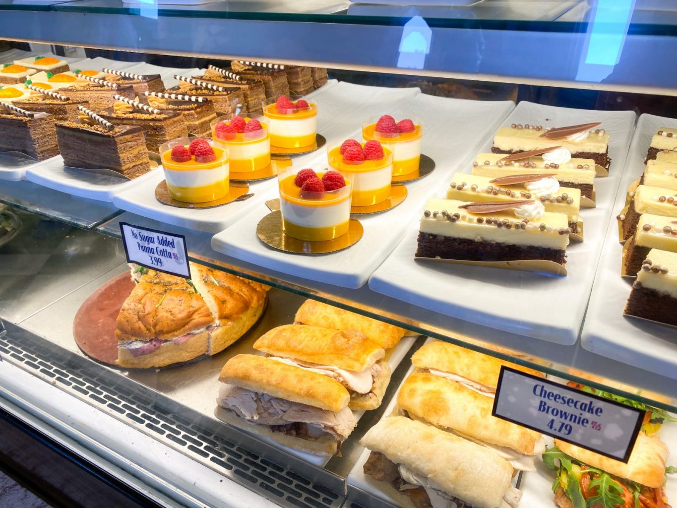 desserts in disney bakery case