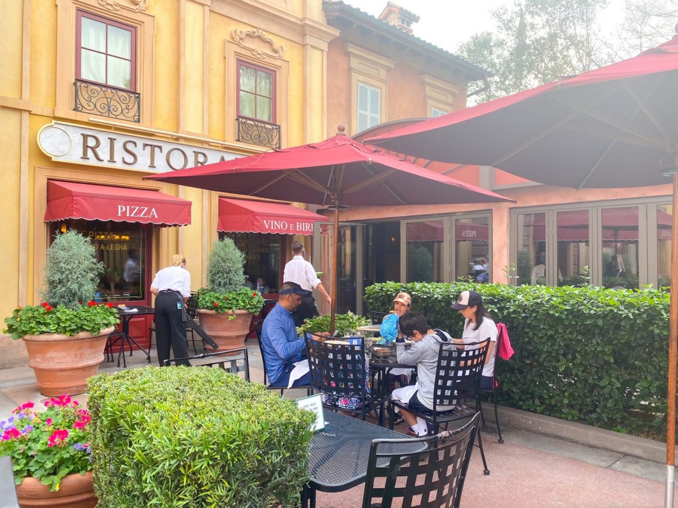 Outdoor Dining at Disney Via Napoli