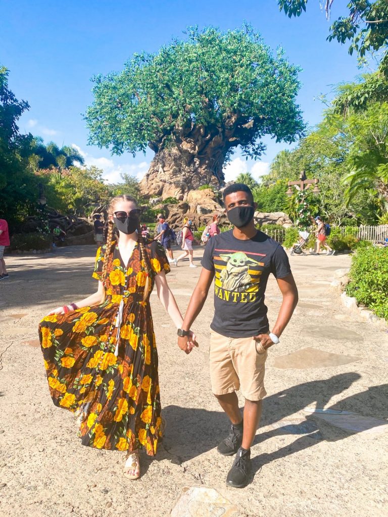 couple in front of tree of life