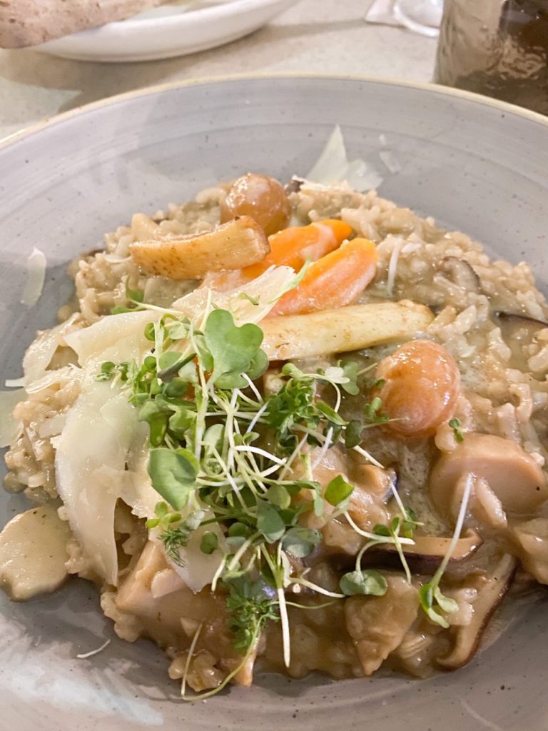 mushroom risotto