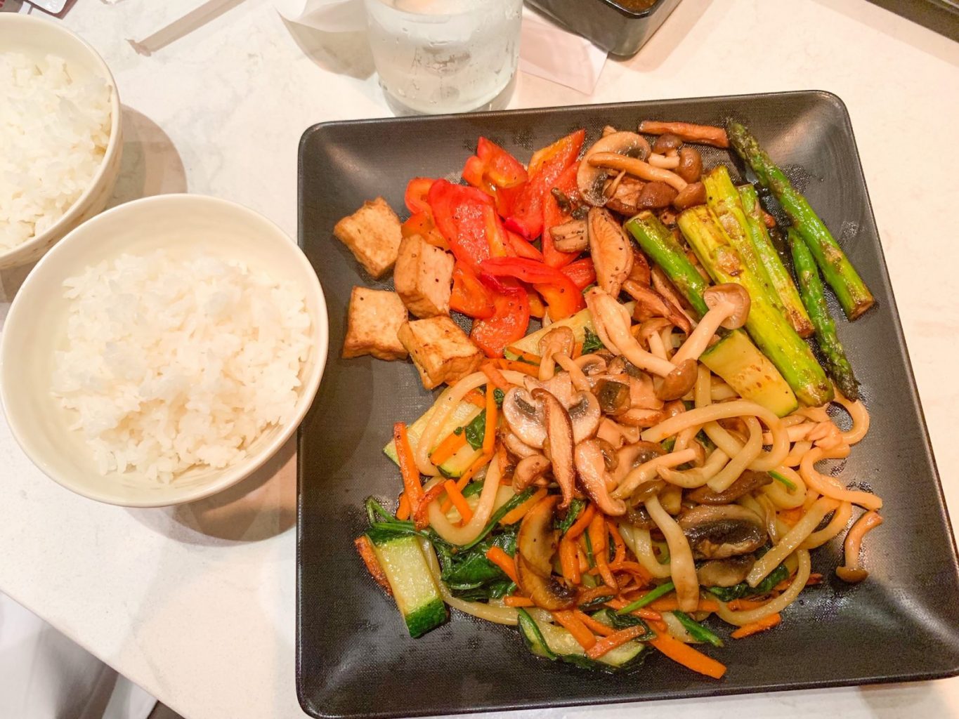 vegan asian food at teppan edo