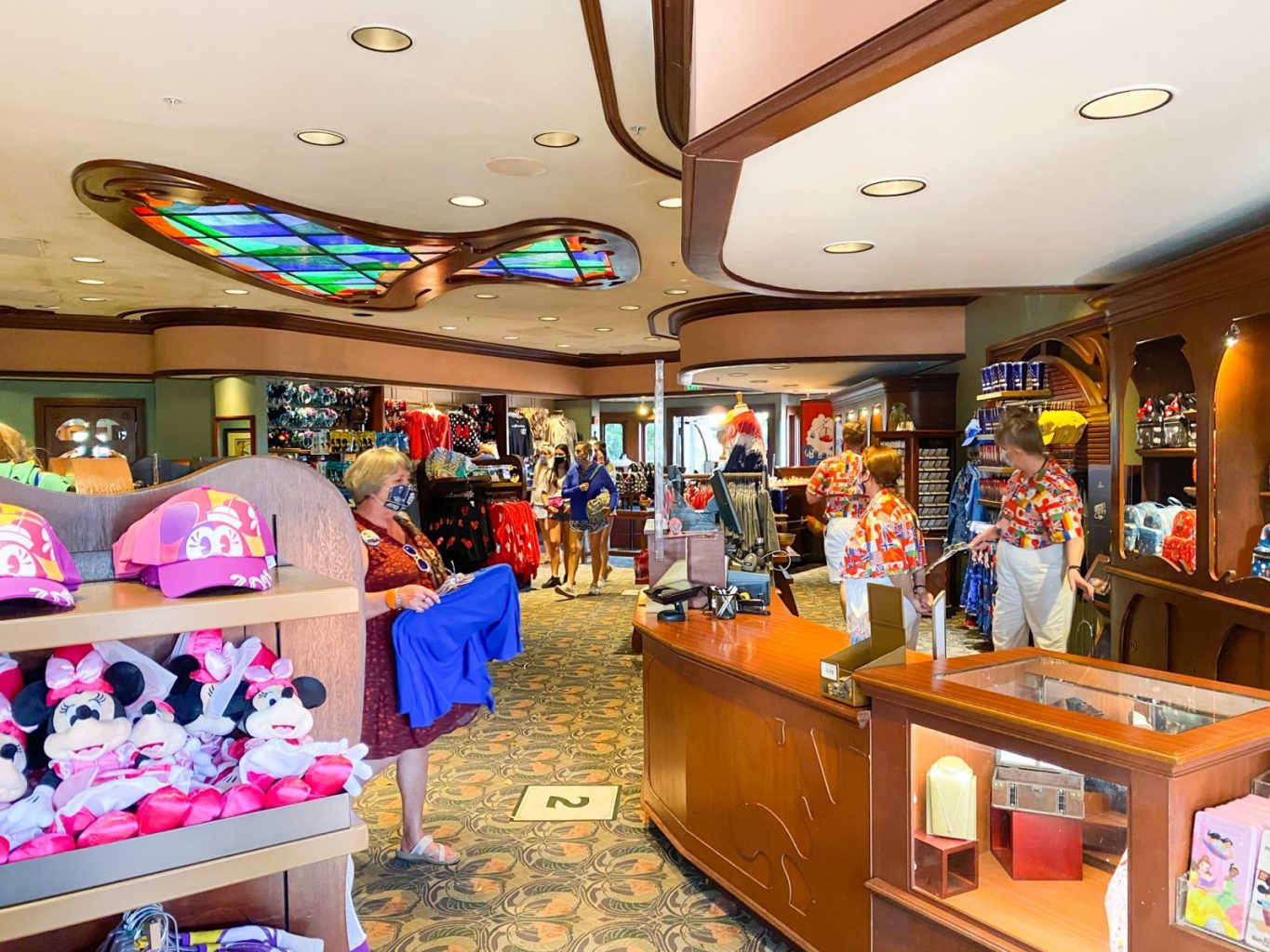 Inside the shop at the Epcot International Gateway