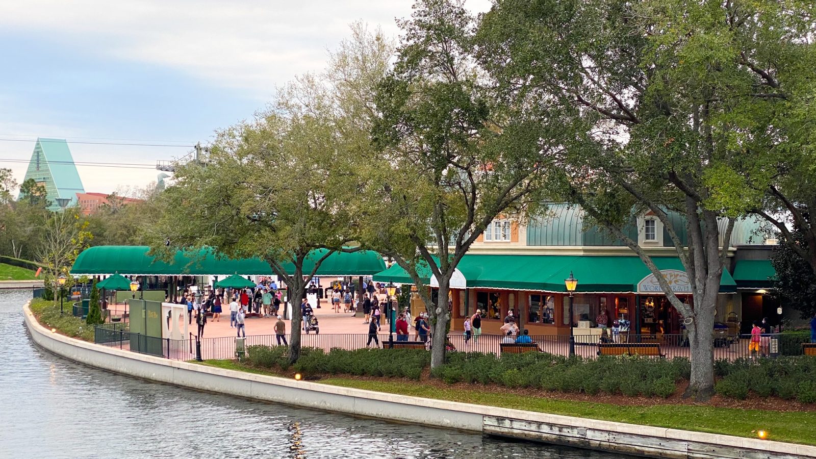 A look at the Epcot International Gateway from afar