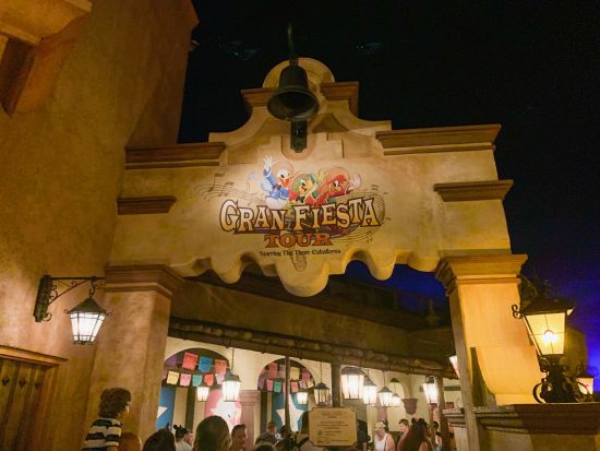 outside the entrance to Gran Fiesta Tour