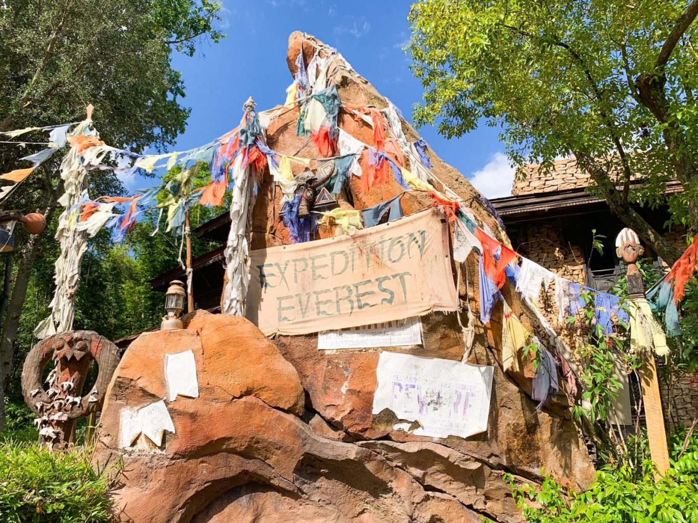 sign at the entrance of expedition everest