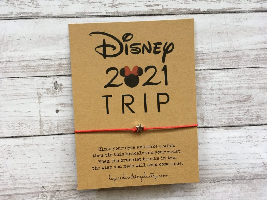 disney surprise trip gift ideas etsy bracelet 