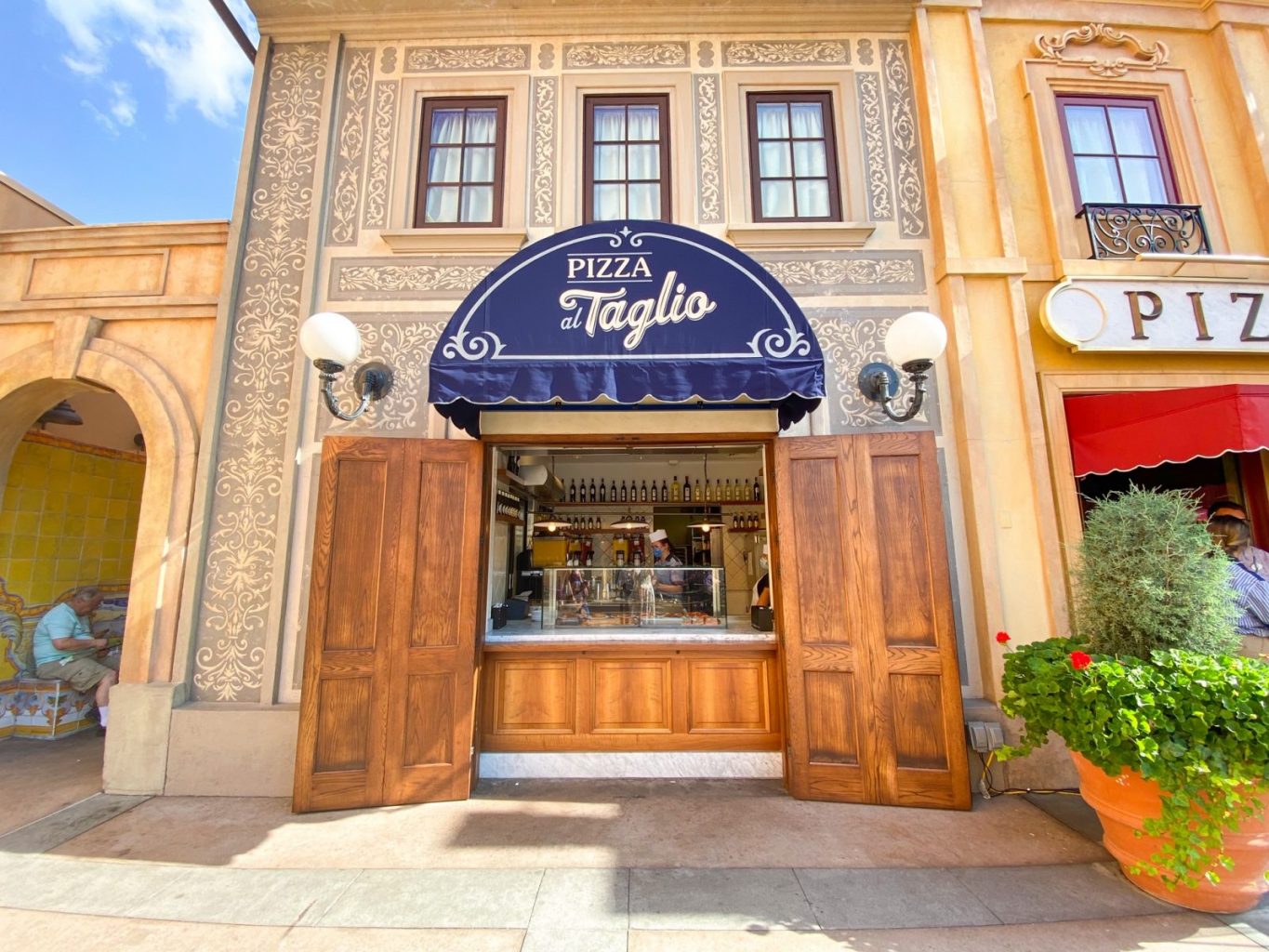 Restaurant front at Italian Pavilion at Disney