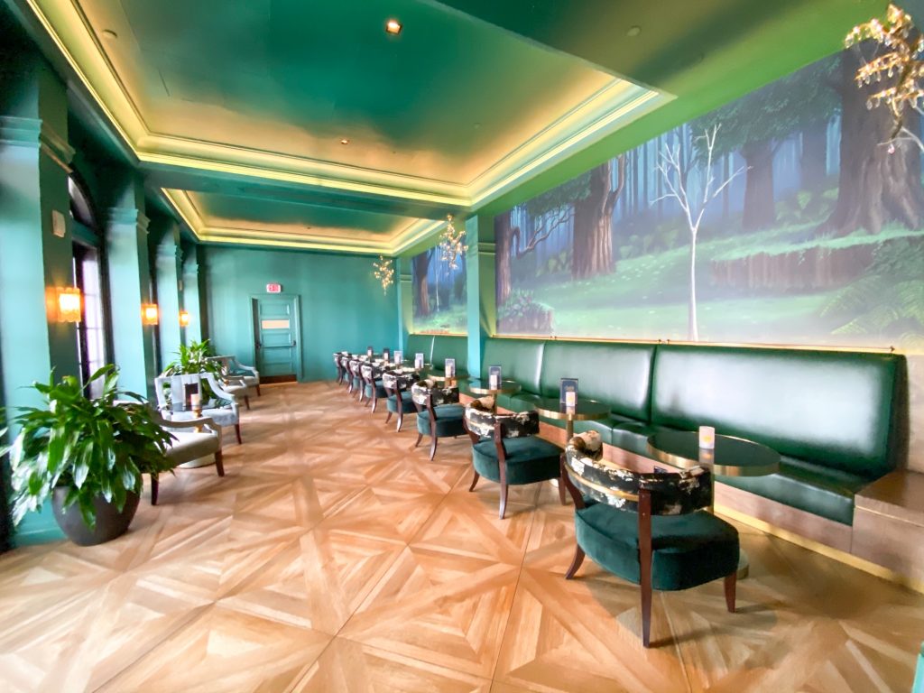 interior of enchanted rose bar