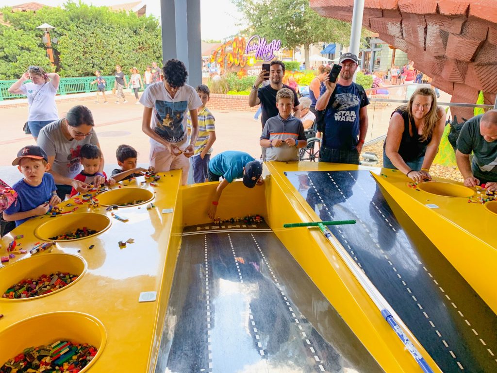 Free things to do at Disney including lego racers to avoid overspending