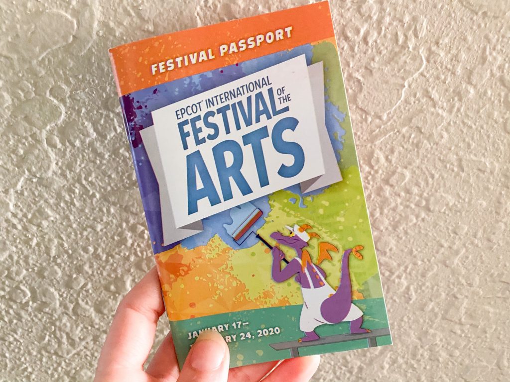 festival of the arts pamphlet on your solo trip to disney