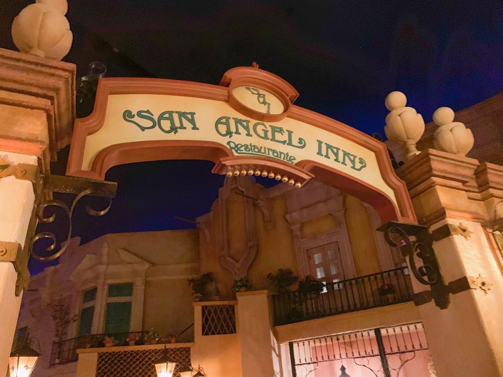 San Angel Inn's archway sign