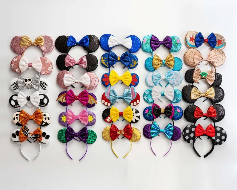 Variety of Disney ears