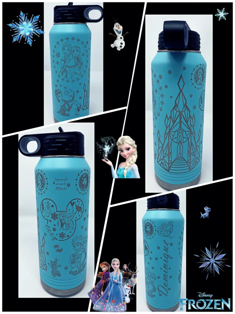 Disney Water bottles with Disney Frozen cast design. 