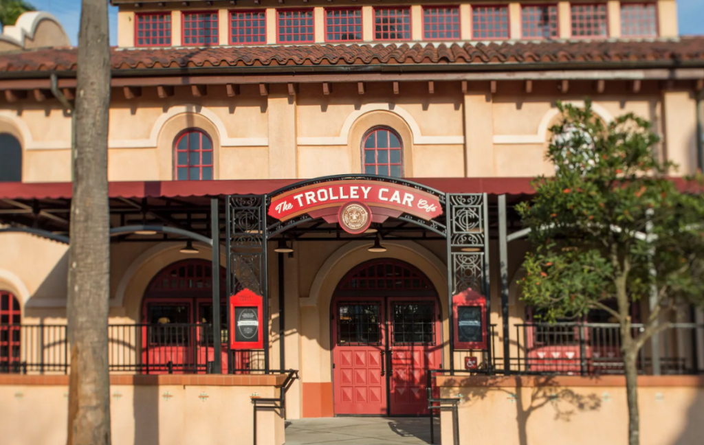 The Trolley Car Cafe, the only place you can find the Carrot Cake Cookie, one of the best Disney snacks. 