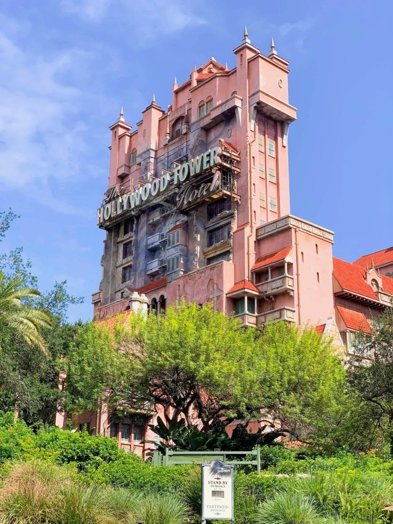 The Hollywood Tower of Terror, a great ride in Hollywood Studios for adults