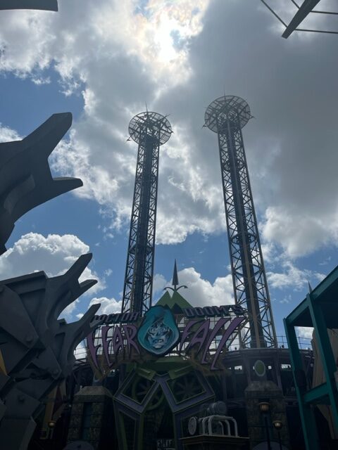 Dr. Doom's Fearfall features two upright towers that launch you high in the air, and then lower you slowly. It is fun, but not one of the best rides at Universal Orlando.