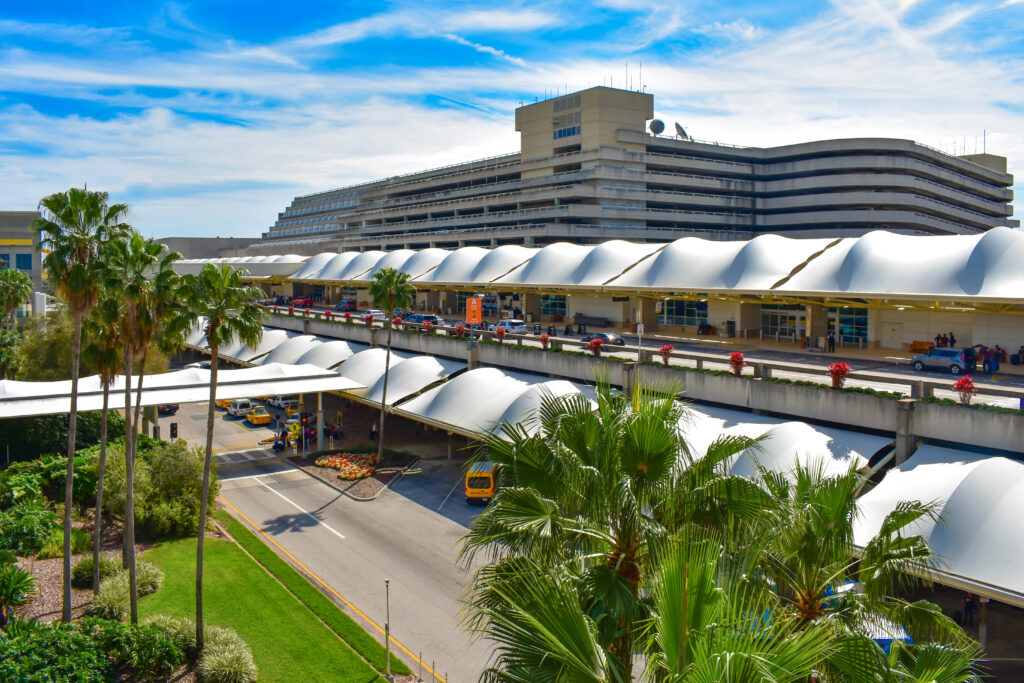 external view of Orlando international airport Orlando airport to Disney World