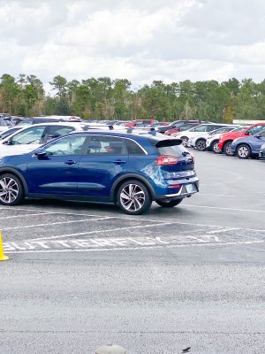A quick shot of the parking situation in Magic Kingdom's parking lot shows what it is like if you decide to drive from Epcot to Magic Kingdom or vice versa. 