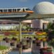 The monorail travels from Epcot to Magic Kingdom and vice versa, making park hopping easy and fun!
