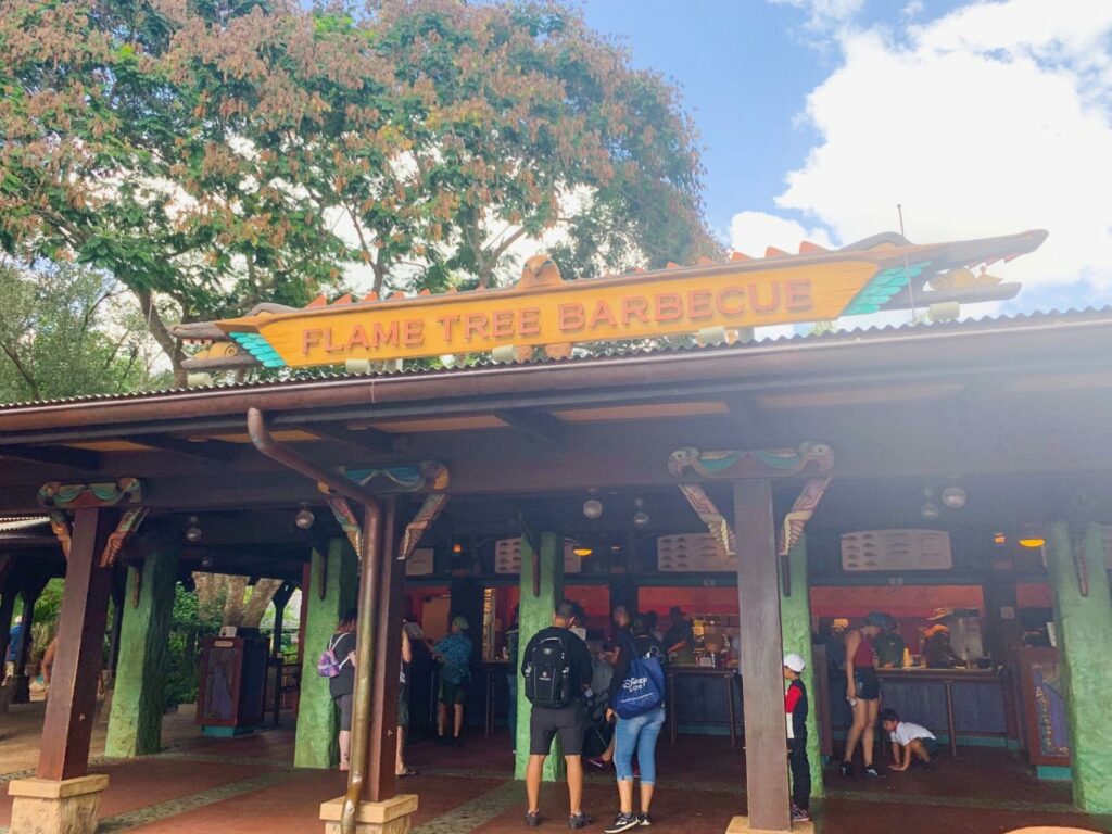 Flame Tree BBQ is a perfect quick stop for Animal Kingdom for adults! 